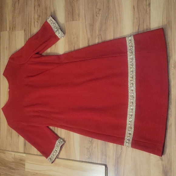 Vintage 70s Edith Flagg Designer Mod Dress S - Picture 2 of 16